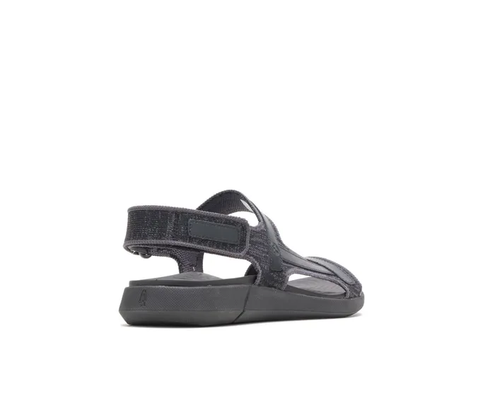 Hush Puppies Sandals Women Willa Knit Rafter Black Knit