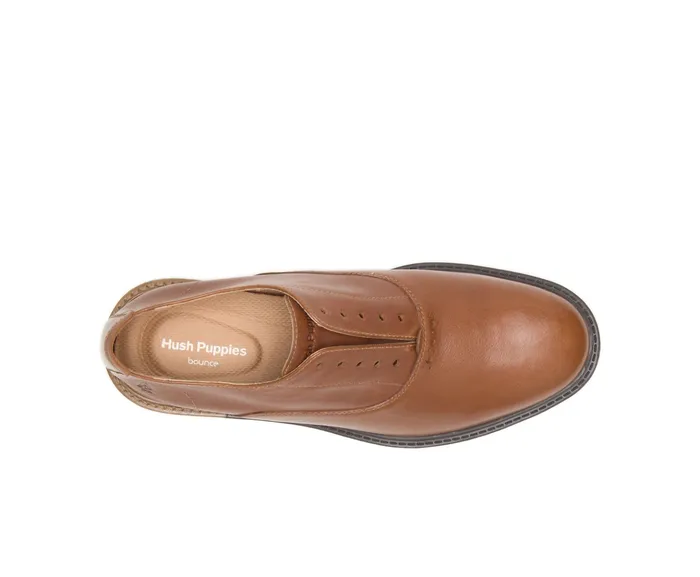 Hush Puppies SlipOns Men Davis SlipOn Oxford British Tan Leather Hush Puppies SlipOns Men Davis SlipOn Oxford British Tan Leather
