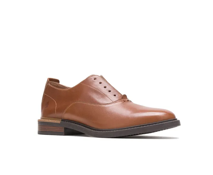 Hush Puppies SlipOns Men Davis SlipOn Oxford British Tan Leather Hush Puppies SlipOns Men Davis SlipOn Oxford British Tan Leather