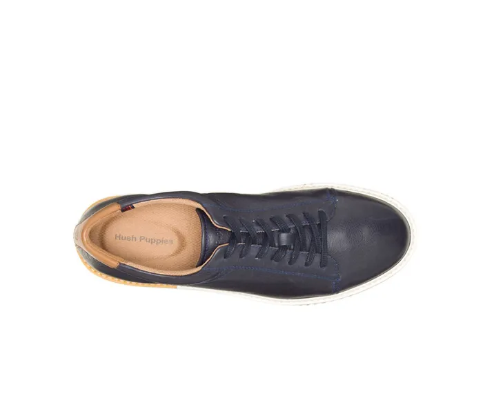 Hush Puppies Sneakers Men Heath Sneaker Navy Leather Hush Puppies Sneakers Men Heath Sneaker Navy Leather