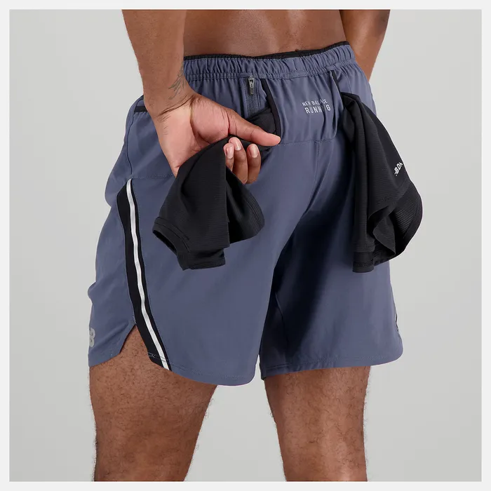 Impact Run 7 Inch Short THUNDER Shorts New Balance Men Impact Run 7 Inch Short THUNDER Shorts New Balance Men