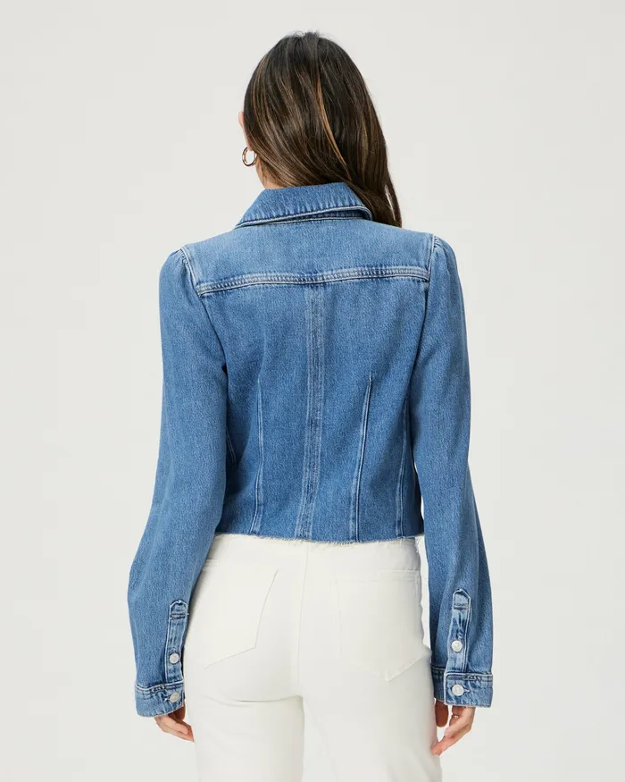 Jackets and Coats Cropped Pacey Denim Jacket 8211 Selah 8211 PAIGE Women
