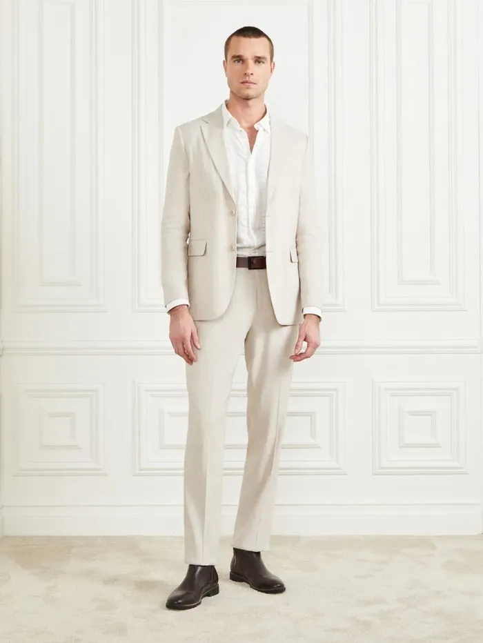 Jackets and Coats Eco George Notched Blazer Stonesand Yd GUESS Men