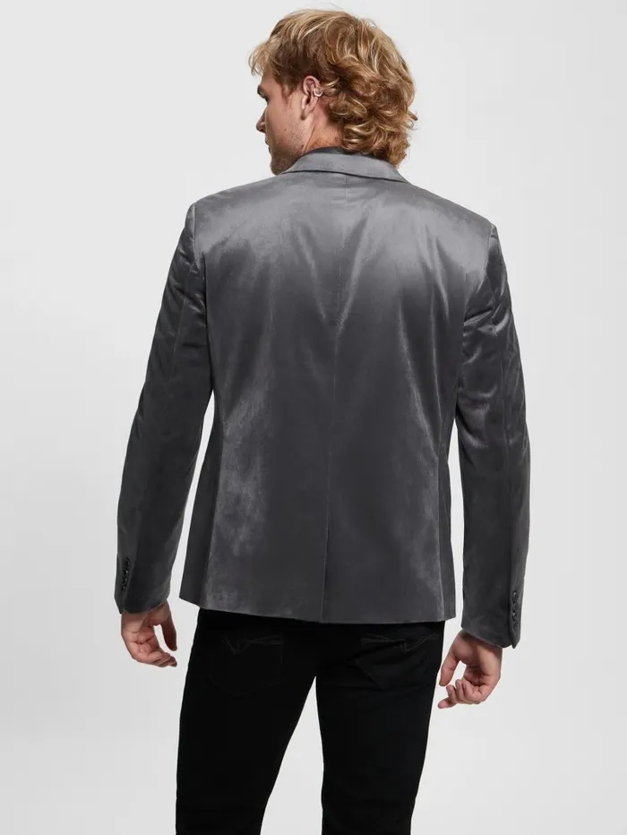 Jackets and Coats GUESS Men Fulham Velvet Blazer Magnetic Jackets and Coats GUESS Men Fulham Velvet Blazer Magnetic