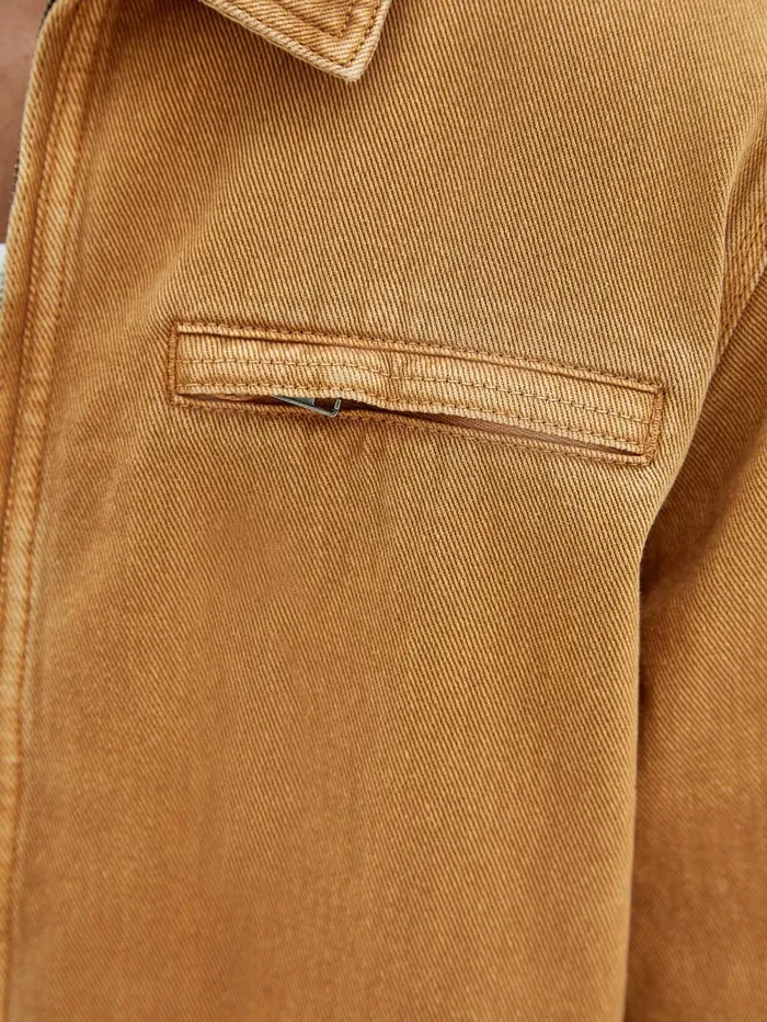 Jackets and Coats GUESS Originals Aged Denim Work Jacket Go Vintage Tan Wash GUESS Men Jackets and Coats GUESS Originals Aged Denim Work Jacket Go Vintage Tan Wash GUESS Men