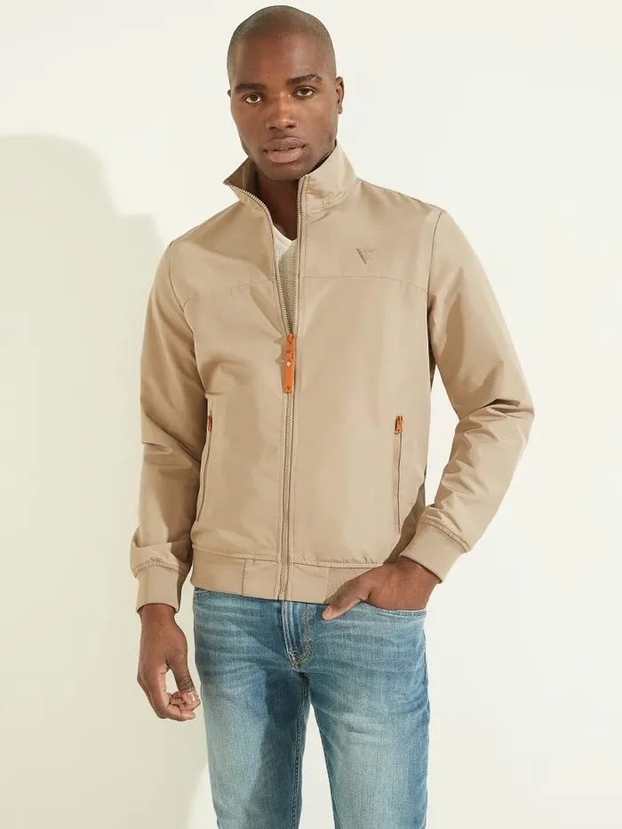 Jackets and Coats Men Amos Flight Jacket Impact Grey GUESS