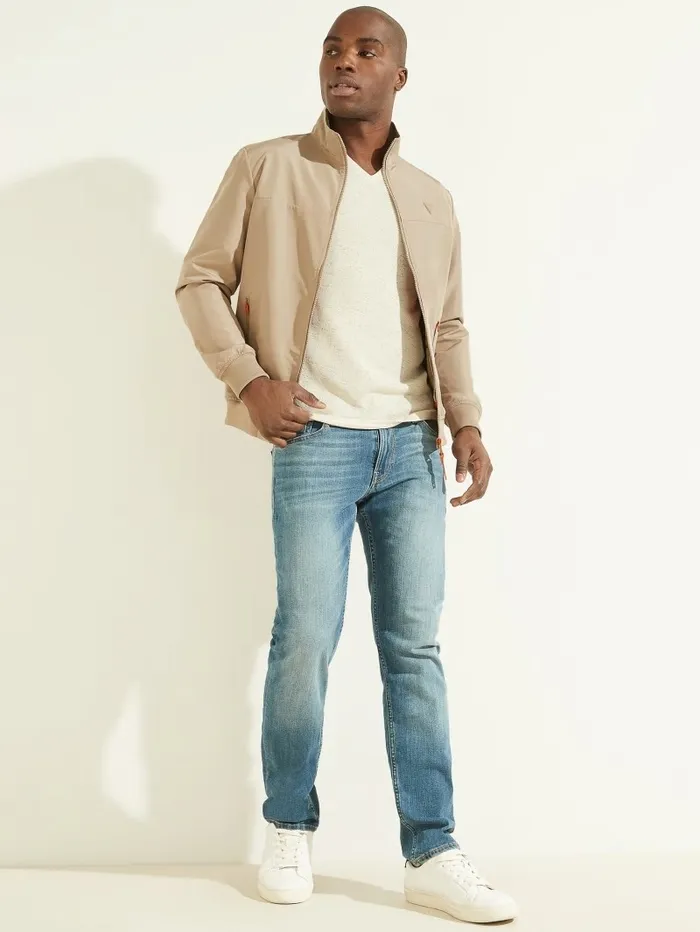 Jackets and Coats Men Amos Flight Jacket Impact Grey GUESS