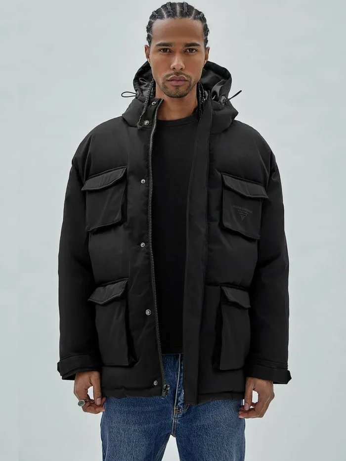Jackets and Coats Men GUESS Originals Parka Jacket Black GUESS Jackets and Coats Men GUESS Originals Parka Jacket Black GUESS