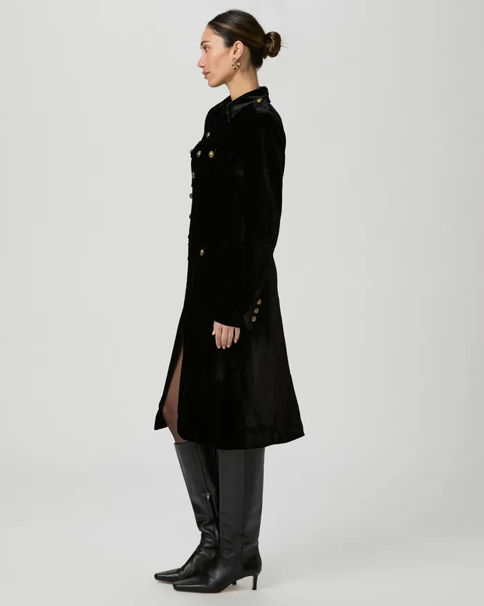 Jackets and Coats Minetta Coat 8211 Black Velvet 8211 PAIGE Women Jackets and Coats Minetta Coat 8211 Black Velvet 8211 PAIGE Women