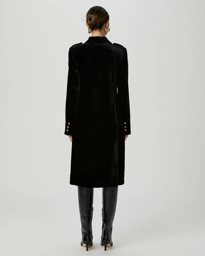 Jackets and Coats Minetta Coat 8211 Black Velvet 8211 PAIGE Women Jackets and Coats Minetta Coat 8211 Black Velvet 8211 PAIGE Women