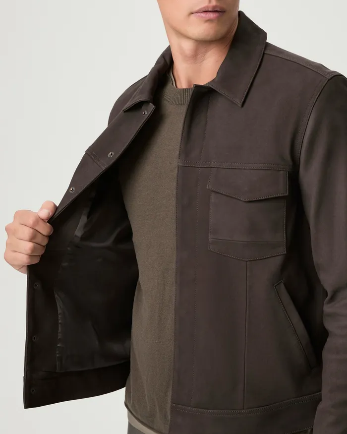 Jackets and Coats PAIGE Men Pedro Jacket 8211 Dark Chocolate Suede Jackets and Coats PAIGE Men Pedro Jacket 8211 Dark Chocolate Suede