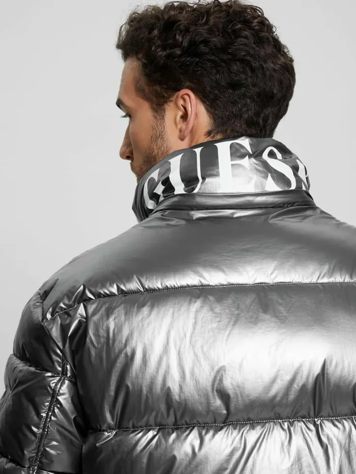 Jackets and Coats Polar Puffer Jacket Metallic Silver GUESS Men Jackets and Coats Polar Puffer Jacket Metallic Silver GUESS Men