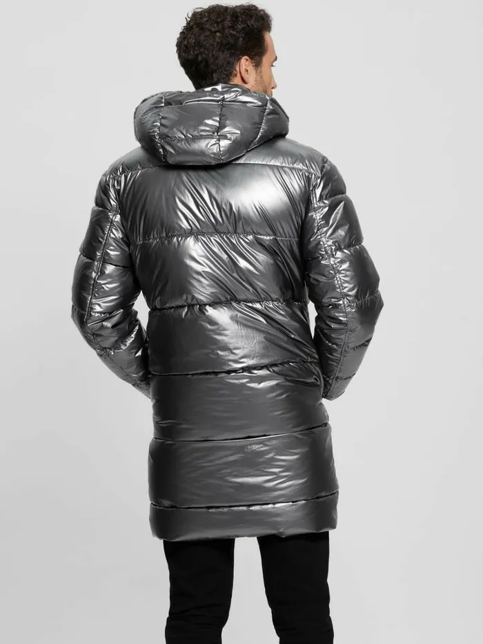 Jackets and Coats Polar Puffer Jacket Metallic Silver GUESS Men Jackets and Coats Polar Puffer Jacket Metallic Silver GUESS Men
