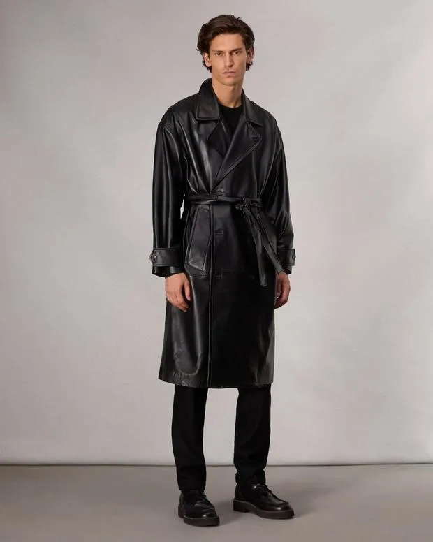 Jackets and Coats Tyler Leather Trench Coat Black rag and bone Men