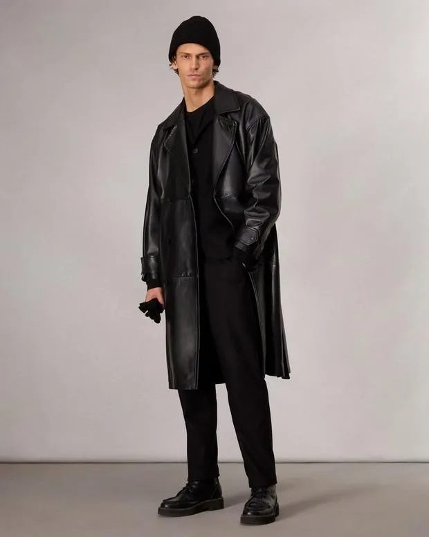 Jackets and Coats Tyler Leather Trench Coat Black rag and bone Men