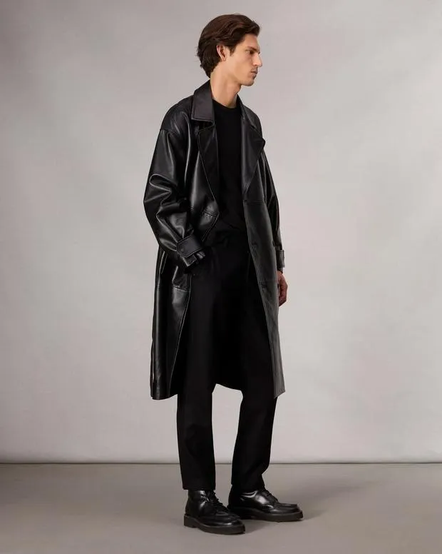 Jackets and Coats Tyler Leather Trench Coat Black rag and bone Men