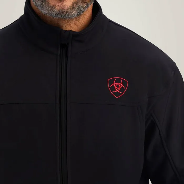 Jackets and Vests Men Ariat New Team Softshell Brand Jacket Mex Black Jackets and Vests Men Ariat New Team Softshell Brand Jacket Mex Black