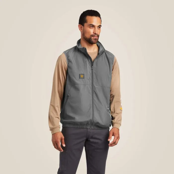 Jackets and Vests Men Ariat Rebar Elite Series Wind Chill Vest Rebar Gray Jackets and Vests Men Ariat Rebar Elite Series Wind Chill Vest Rebar Gray