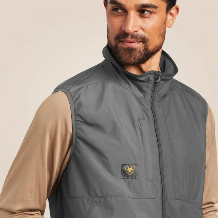 Jackets and Vests Men Ariat Rebar Elite Series Wind Chill Vest Rebar Gray Jackets and Vests Men Ariat Rebar Elite Series Wind Chill Vest Rebar Gray
