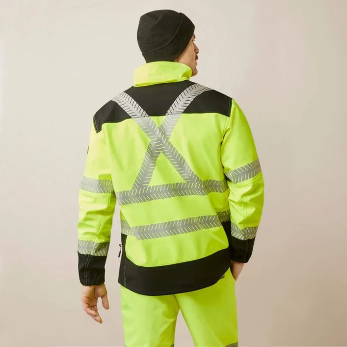 Jackets and Vests Men Ariat Rebar HiVis Softshell Jacket Hivis Yellow Jackets and Vests Men Ariat Rebar HiVis Softshell Jacket Hivis Yellow