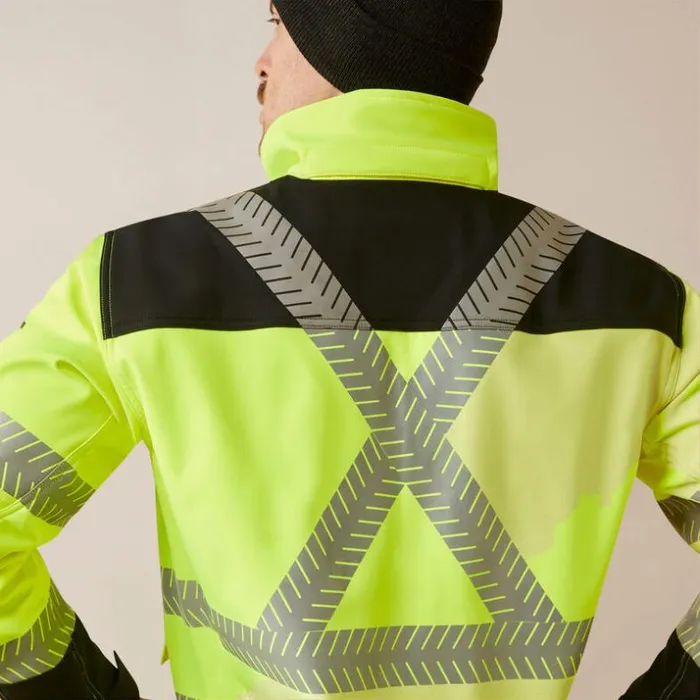 Jackets and Vests Men Ariat Rebar HiVis Softshell Jacket Hivis Yellow Jackets and Vests Men Ariat Rebar HiVis Softshell Jacket Hivis Yellow