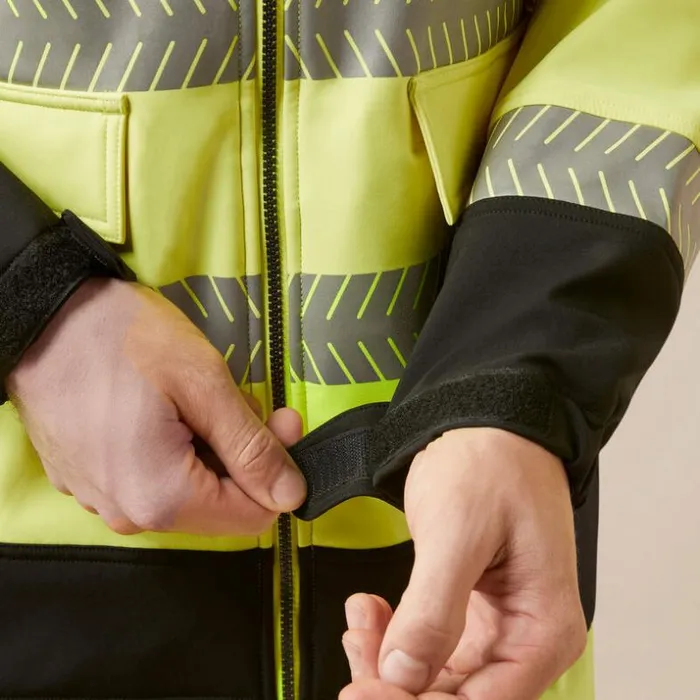 Jackets and Vests Men Ariat Rebar HiVis Softshell Jacket Hivis Yellow Jackets and Vests Men Ariat Rebar HiVis Softshell Jacket Hivis Yellow