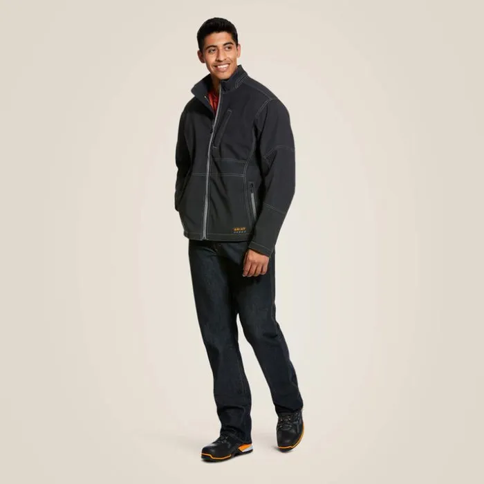 Jackets and Vests Men Ariat Rebar Stretch Canvas Softshell Jacket Black Jackets and Vests Men Ariat Rebar Stretch Canvas Softshell Jacket Black