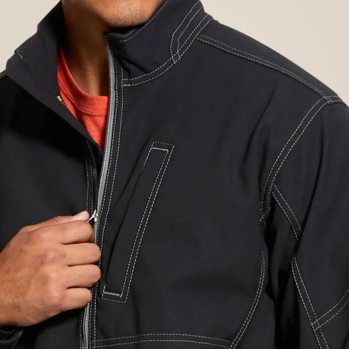 Jackets and Vests Men Ariat Rebar Stretch Canvas Softshell Jacket Black Jackets and Vests Men Ariat Rebar Stretch Canvas Softshell Jacket Black