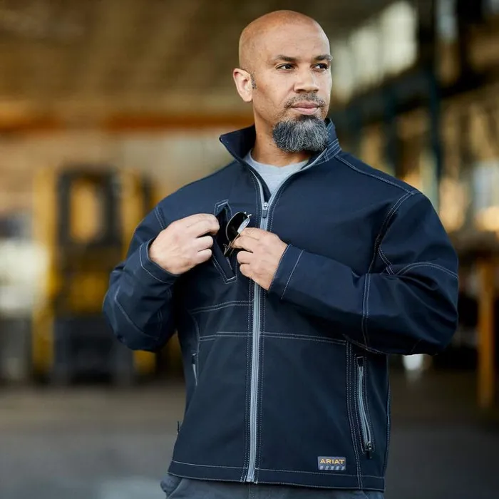 Jackets and Vests Men Ariat Rebar Stretch Canvas Softshell Jacket Black Jackets and Vests Men Ariat Rebar Stretch Canvas Softshell Jacket Black