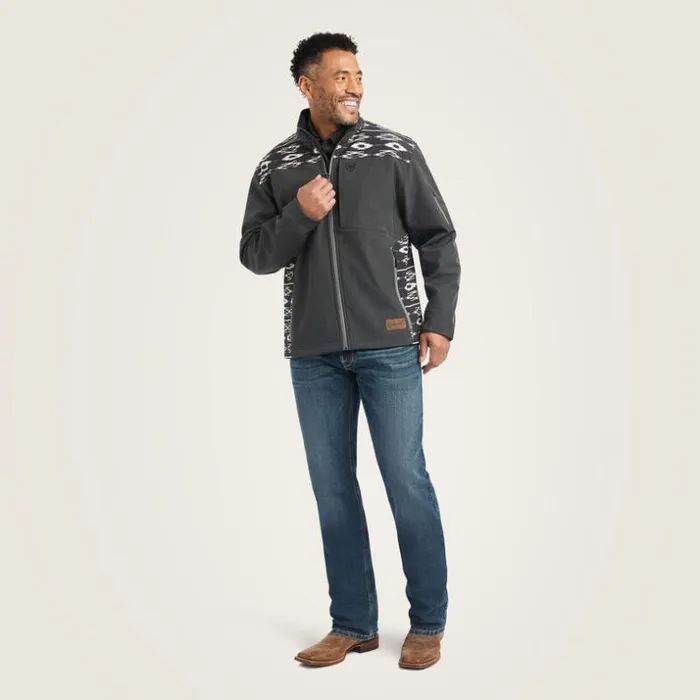 Jackets and Vests Men Ariat Vernon 20 Chimayo Softshell Jacket Charcoal Jackets and Vests Men Ariat Vernon 20 Chimayo Softshell Jacket Charcoal