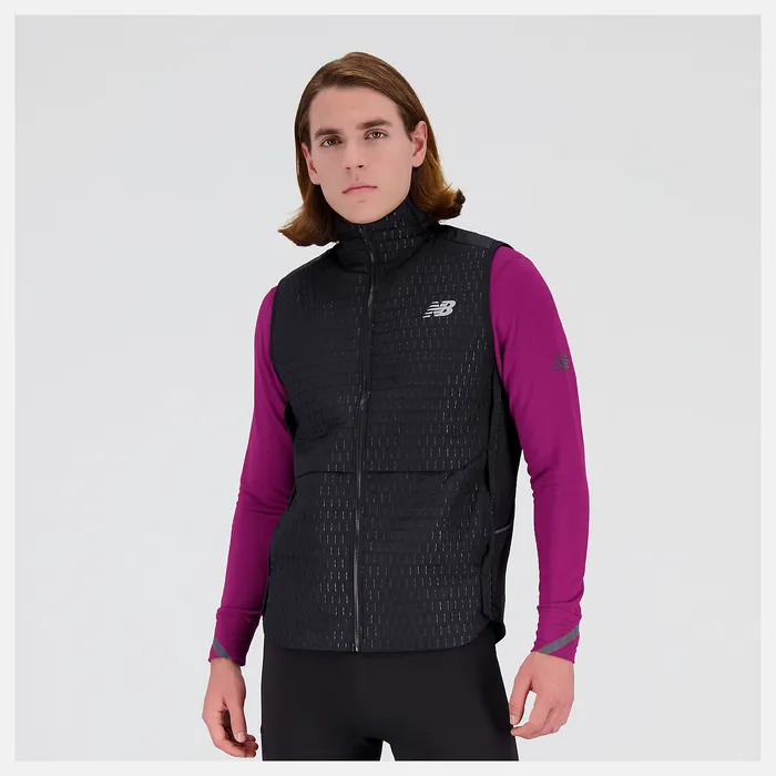 Jackets and Vests New Balance Men NB Heat Grid Vest BLACK