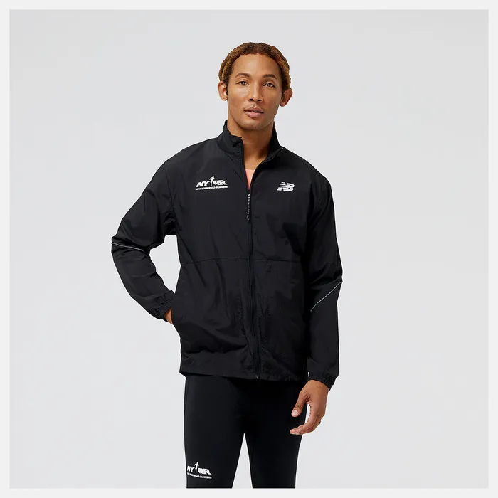Jackets and Vests New Balance Men Run For Life Impact Run Packable Jacket BLACK
