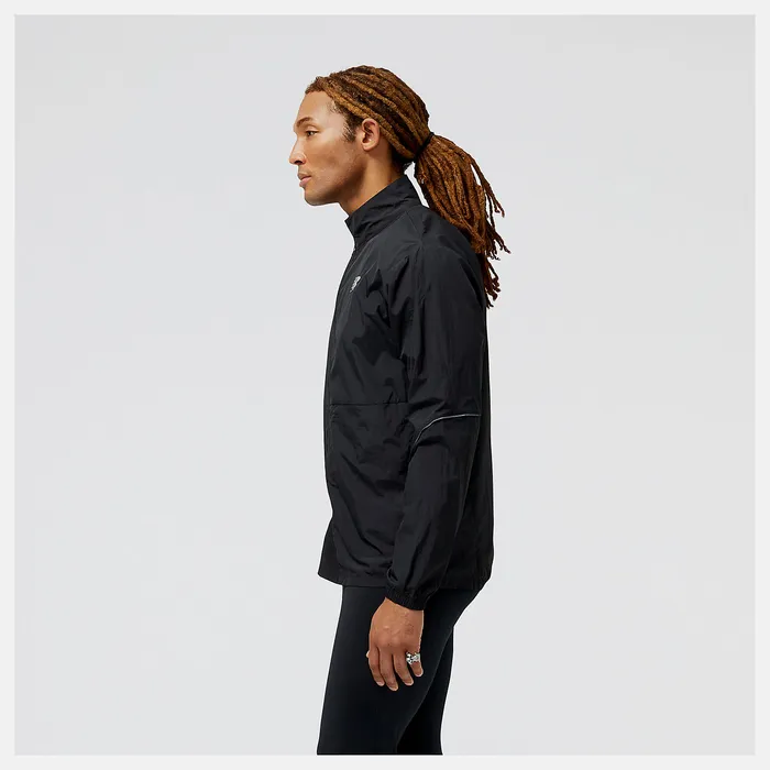Jackets and Vests New Balance Men Run For Life Impact Run Packable Jacket BLACK