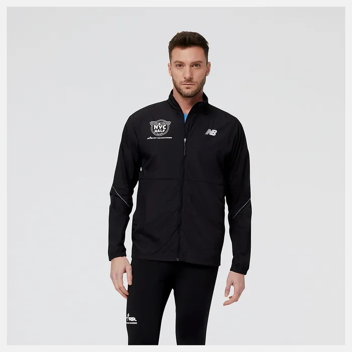 Jackets and Vests United Airlines NYC Half Impact Run Packable Jacket BLACK New Balance Men Jackets and Vests United Airlines NYC Half Impact Run Packable Jacket BLACK New Balance Men