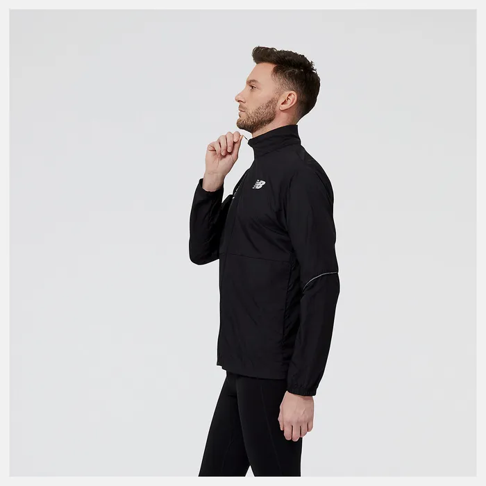 Jackets and Vests United Airlines NYC Half Impact Run Packable Jacket BLACK New Balance Men Jackets and Vests United Airlines NYC Half Impact Run Packable Jacket BLACK New Balance Men