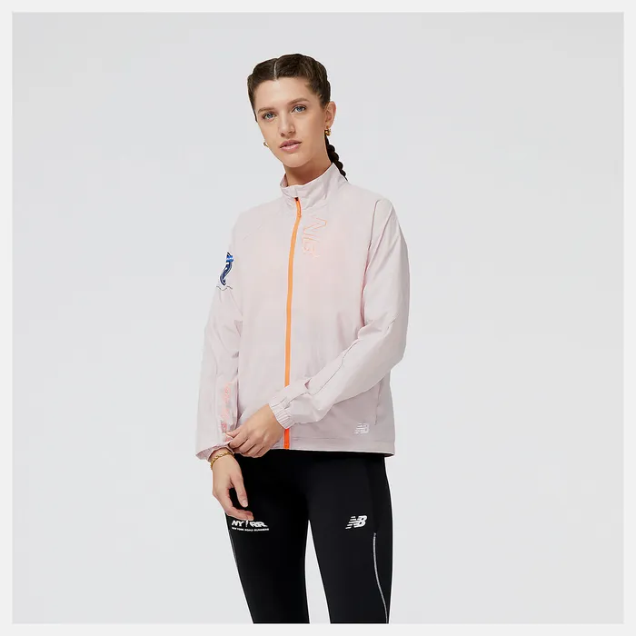 Jackets and Vests Women United Airlines NYC Half Printed Impact Run Packable Jacket STONE PINK New Balance Jackets and Vests Women United Airlines NYC Half Printed Impact Run Packable Jacket STONE PINK New Balance