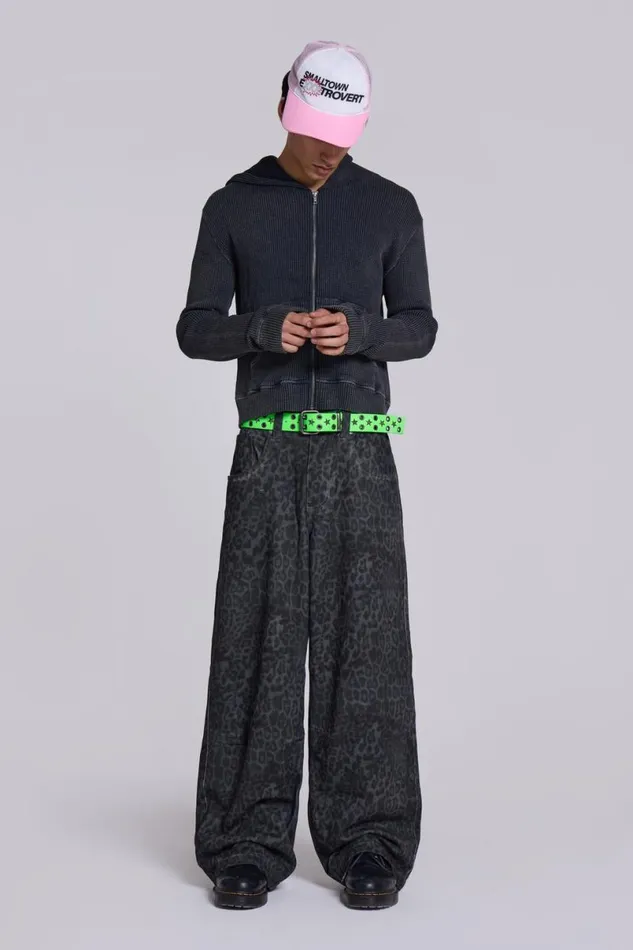 Jaded London Accessories Men Neon Green Asta Belt Green