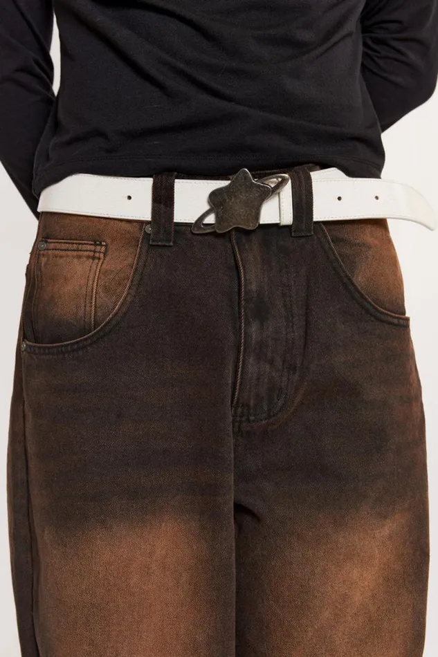 Jaded London Accessories Men Orion Belt White