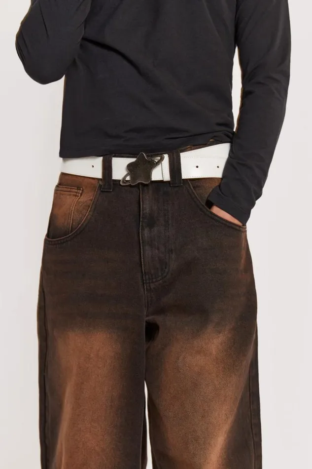 Jaded London Accessories Men Orion Belt White