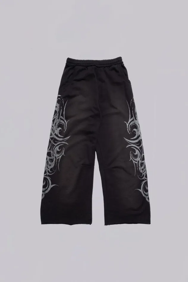 Jaded London Baggy Joggers and Sweatpants WomenUnisex Black Baggy Blade Joggers Black