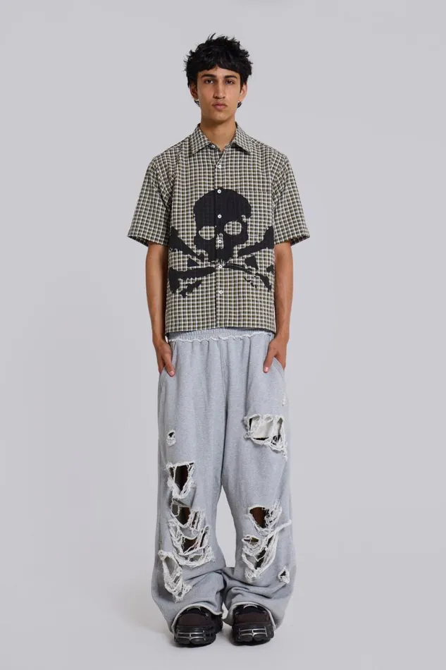 Jaded London Baggy Joggers and Sweatpants WomenUnisex Distressed Grey Marl Baggy Monster Joggers Grey Jaded London Baggy Joggers and Sweatpants WomenUnisex Distressed Grey Marl Baggy Monster Joggers Grey