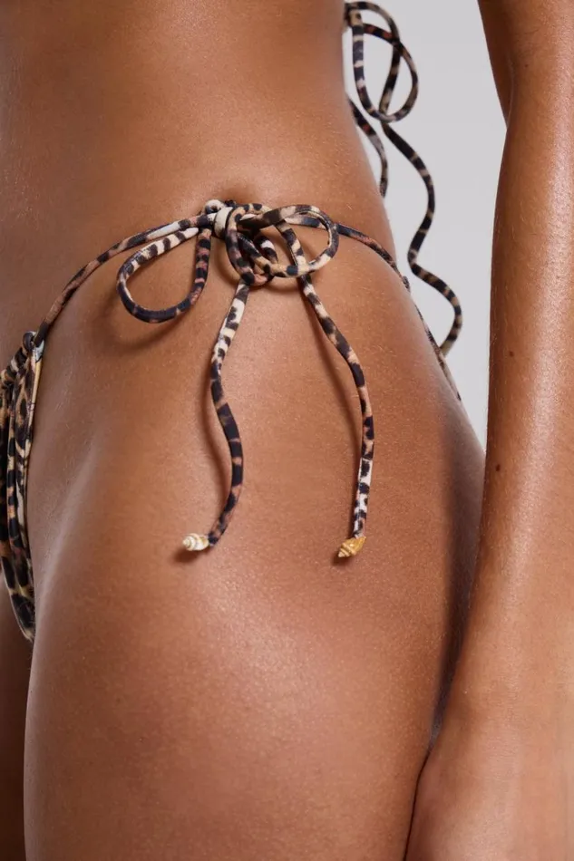 Jaded London Bikini Bottoms Women Raquel Leopard Reversible Micro Bikini Bottoms Multi