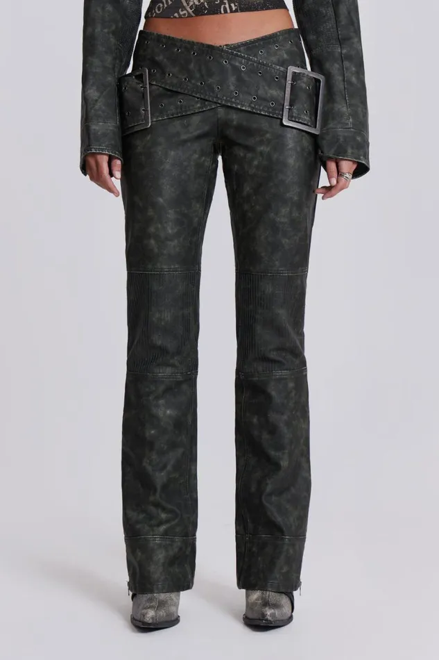 Jaded London CoOrds Women Assassin Faux Leather Trousers Black