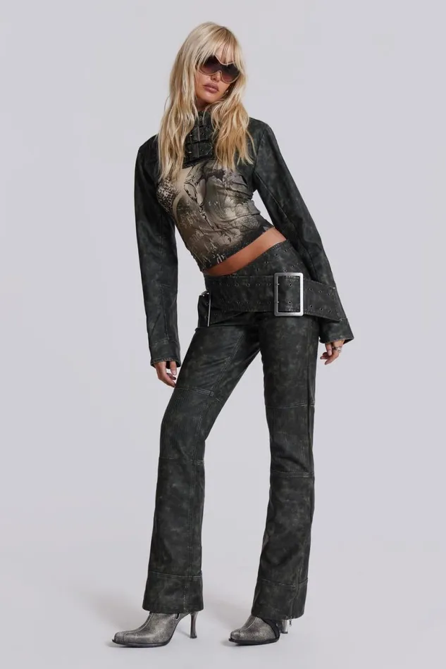 Jaded London CoOrds Women Assassin Ultra Cropped Jacket Black