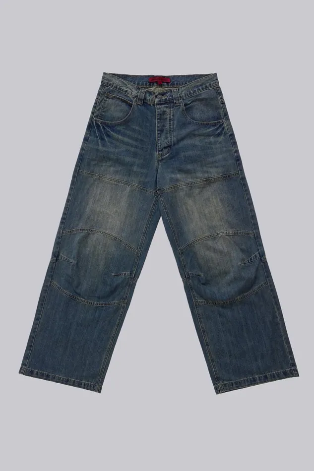 Jaded London Colossus Jeans Men Motor Colossus Jeans Blue