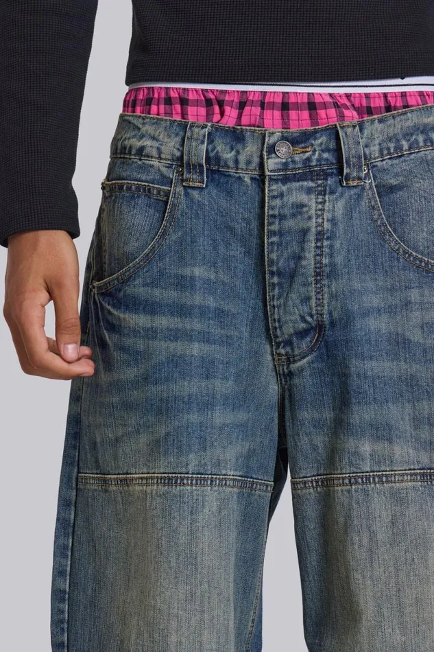 Jaded London Colossus Jeans Men Motor Colossus Jeans Blue