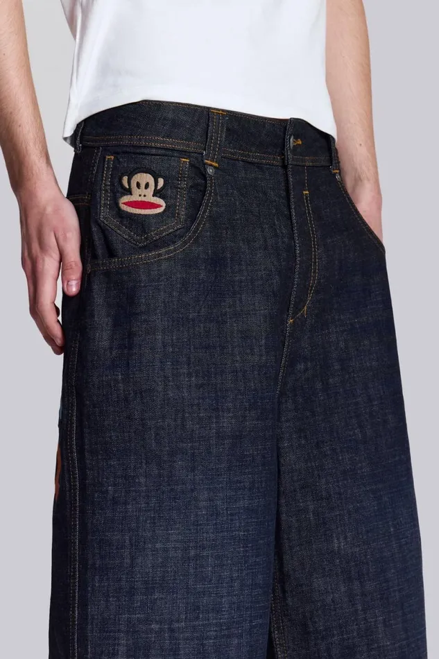 Jaded London Colossus Jeans Men Paul Frank Spell Out Colossus Jeans Blue