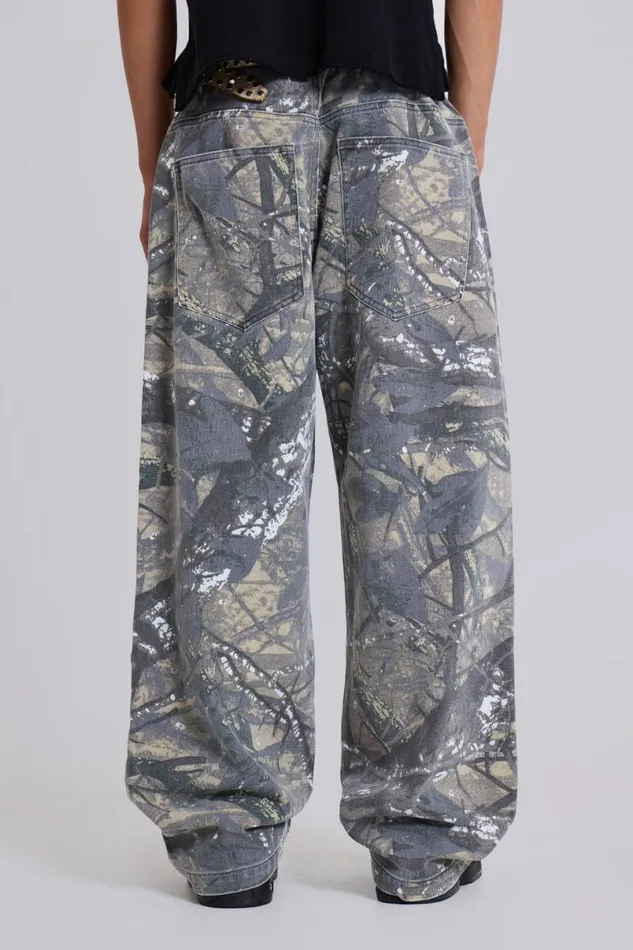 Jaded London Colossus Jeans MenUnisex Forest Camo Colossus Jeans Multi
