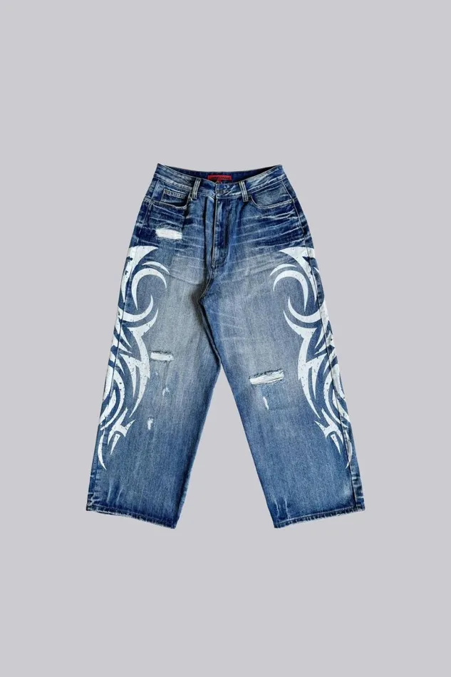 Jaded London Colossus Jeans MenUnisex Light Wash Blade XL Colossus Jeans Blue Jaded London Colossus Jeans MenUnisex Light Wash Blade XL Colossus Jeans Blue