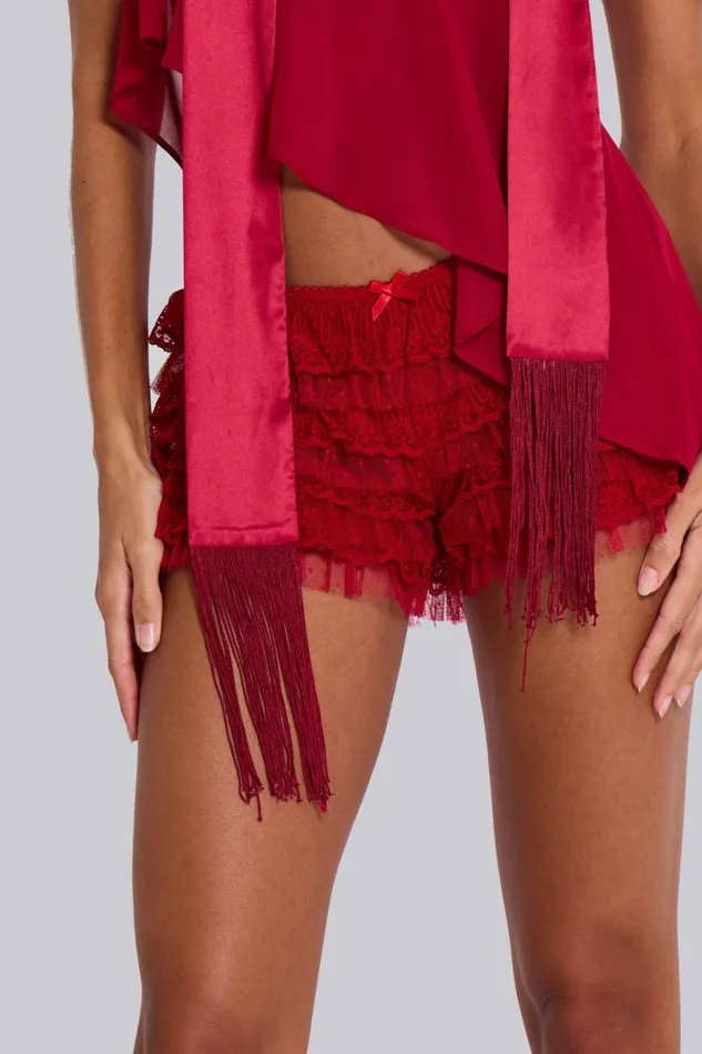 Jaded London Corsets Women Regina Corset Top In Scarlet Red Red
